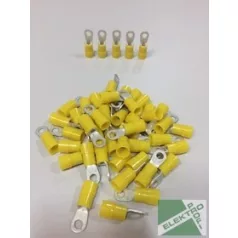 IKUMA 101038 Szemes saru 4-6mm2-M8 sárga csom. egység 50