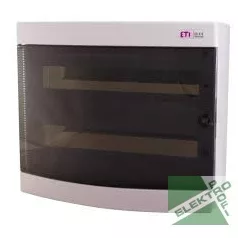 ETI 1101081 Kiselosztó ECT2x18PT fali, átl.ajtóval