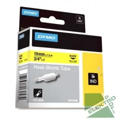   DYMO 18058 S0718340 Zsugorcső 4,64-8,7 fekete/sárga 19mmx1,5m, D1 kazetta