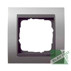 GIRA 0211-06 Event keret 1-es antracit/alumínium