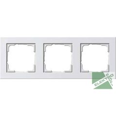GIRA 21329 E2 keret 3-as fényes fehér
