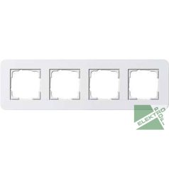 GIRA 21429 E2 keret 4-es fényes fehér