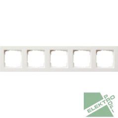 GIRA 21529 E2 keret 5-ös fényes fehér