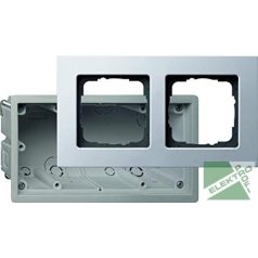   GIRA 2882203 E22 beépítőkészlet 2-es alu, falsíkba szerelt #