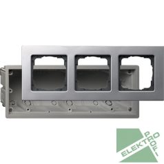   GIRA 2883203 E22 beépítőkészlet 3-as alu, falsíkba szerelt #
