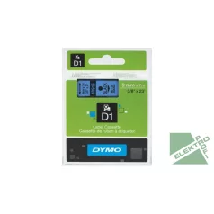 DYMO 40916 S0720710 D1 kazetta, fekete/kék 9mm x7m