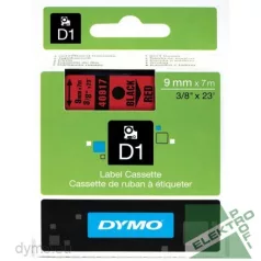 DYMO 40917 S0720720 D1 kazetta, fekete/piros 9mm x7m