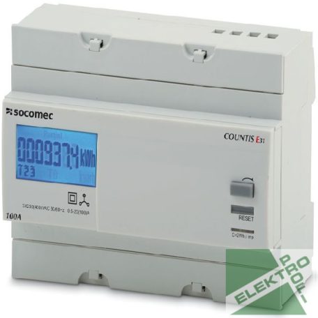 SOCOMEC 48503013 Fogyasztásmérő 3f.100A dupla tar. SOCOMEC COUNTIS E34