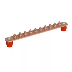   J.Pröpster 910139 EPH sín 370/40x5mm, 10 csatlakozóhely, Cu