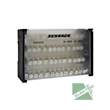 SCHRACK IKB04035 Csatlakozó blokk, 4 pólusú 125A ki 4x10+5x16+2x35mm2