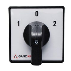 Ganz KK KK1-32-6008 Kézikapcsoló 32A front 3P irányváltó 1-0-2 IP44