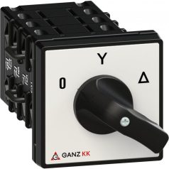   Ganz KK KK1-32-6009 Kézikapcsoló 32A front 3P csillag-delta 0-Y-D IP44