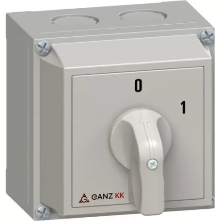 Ganz KK KKM0-20-6001 Kézikapcsoló 20A m.tok 2P be-ki 0-1 IP44