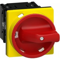 Ganz KK KKV0-20-9022 Kézikapcsoló 20A front IP44 4P főkapcsoló piros/sárga