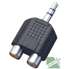   Somogyi Elektronic AC17 Audió átalakító, 3,5 sztereó dugó - 2×RCA alj #