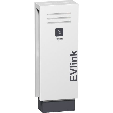 Schneider EVF2S22P02R EVLink Álló elektromos autótöltő állomás 1x T2 - 22kW, RFID kártya leolvasó