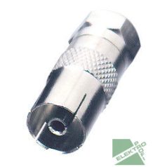   Somogyi Elektronic FF 17 Koax F dugó-koax aljzat átalakitó #