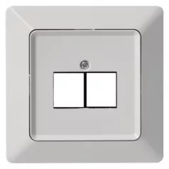 Emos A6004.4 Adat-csatlakozó aljzat burkolat 2xRJ45