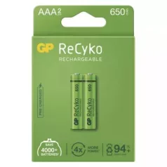   Emos B2116 GP ReCyko NiMH Tölthető akkumulátor, HR03 (AAA) 650mAh, 2db