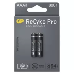   Emos B2218 GP ReCyko Pro NiMH tölthető akkumulátor, HR03 (AAA) 800mAh, 2db