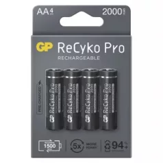   Emos B22204 GP ReCyko Pro NiMH tölthető akkumulátor, HR6 (AA) 2000mAh, 4db