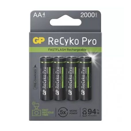 Emos B2420 GP ReCyko Pro Photo Flash tölthető akkumulátor, HR6 (AA) 2000mAh, 4db