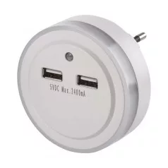 Emos P3313 éjjeli fény + 2x USB