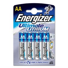   Energizer Lithium 4AA L91AA Elem ceruza AA 1,5V BL4 (629611)  (4 db/csomag)