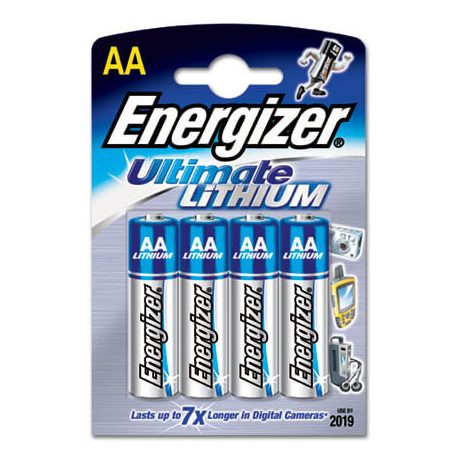 Energizer Lithium 4AA L91AA Elem ceruza AA 1,5V BL4 (629611)  (4 db/csomag)