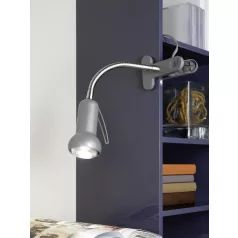 Eglo 81265 Asztali lámpa 1x40W csiptetős ezüst Fabio