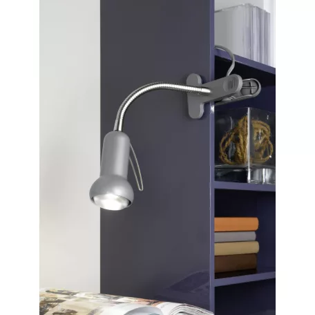 Eglo 81265 Asztali lámpa 1x40W csiptetős ezüst Fabio