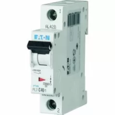 EATON 262708 PL7-C40/1 Kismegszakító, 10kA, 1P