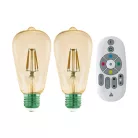 Eglo 12256 fényforrás 2X LEDff ZIG-E27-ST64 5,5W2200K + 1 távirányító
