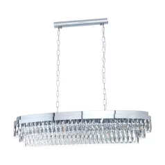   Eglo 39495 függeszték E14 13x40W króm/kristály Valparaiso
