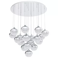   Eglo 39528 LED függeszték 18x3,15W 3000K 8100Lm kró, Mioglia