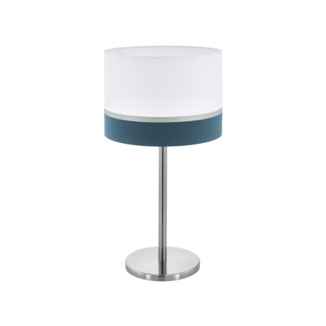 Eglo 39557 Asztali lámpa E27 1x60W fehér/kék/ezüst Spaltini