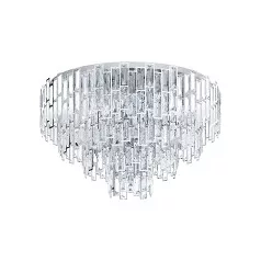   Eglo 39625 mennyezeti lámpa E14 10x25W 78cm króm/kristály Calmeilles