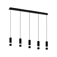 Eglo 39706 LED függeszték GU10 5x5W fekete Bernabeta