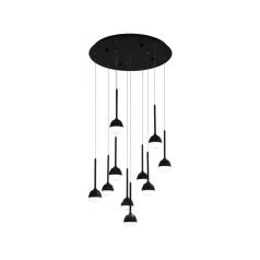Eglo 39714 LED függeszték 10x4,5W 58cm fek Nucetto