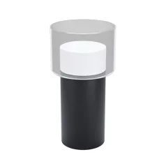   Eglo 39728 LED asztali lámpa GU10 1x5W fekete/átlátszó Molineros