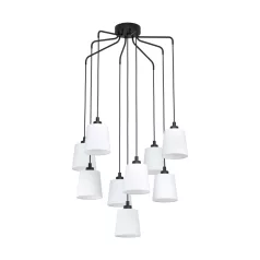 Eglo 39738 függeszték E27 9x40W fekete/fehér Bernabetta