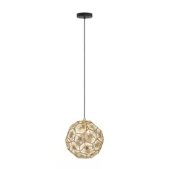 Eglo 39754 függeszték E27 1x60W 30cm fekete/réz Skoura