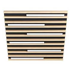   Eglo 39898 LED mennyezeti lámpa 6x8,5W 57,5cm fa/fekete Marreira