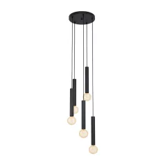 Eglo 98058 függeszték E27 5x60W fekete Cortenova