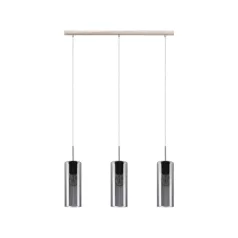   Eglo 98695 függeszték E27 3x15W mnik/átlátszófekete SELVINO