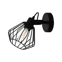 Eglo 98762 fali lámpa E27 1x40W fekete Tabillano