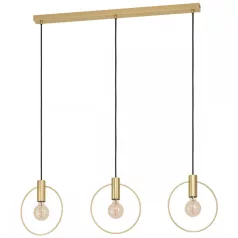 Eglo 98835 függeszték E27 3x40W csiszoltréz Manizales