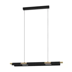 Eglo 98836 LED függeszték 27W3000K fekete/fa Ermua