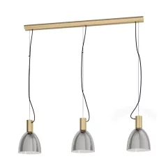 Eglo 99314 függeszték E27 3x40W bronz/átlátszó Lebalio