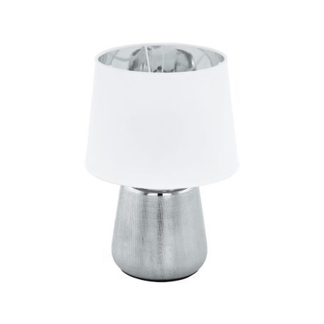 Eglo 99329 asztali lámpa E14 40W ezüst/fehér Manalba1